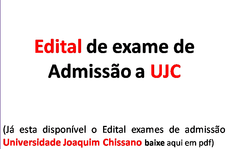 Edital da UJC 2026